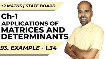 Class 12 | example 1.34 | Applications of Matrices & Determinants | State Board | ram maths