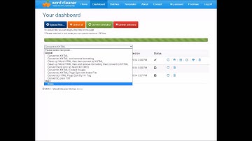 How to convert Word documents to HTML with Word Cleaner Online