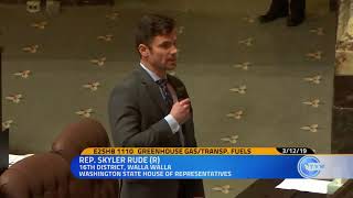 Rep. Skyler Rude speaks against a low carbon fuel standard proposal