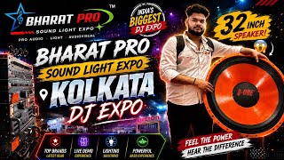 Q-ONE 32 Inch Speaker 😱 | Bharat Pro Kolkata DJ Expo Full Tour