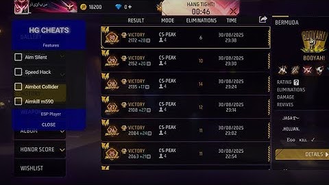 Free Fire OB50 AIM kill mod menu free | new rank season FF hack | HG CHEATS, HAXX-CKER PRO V13