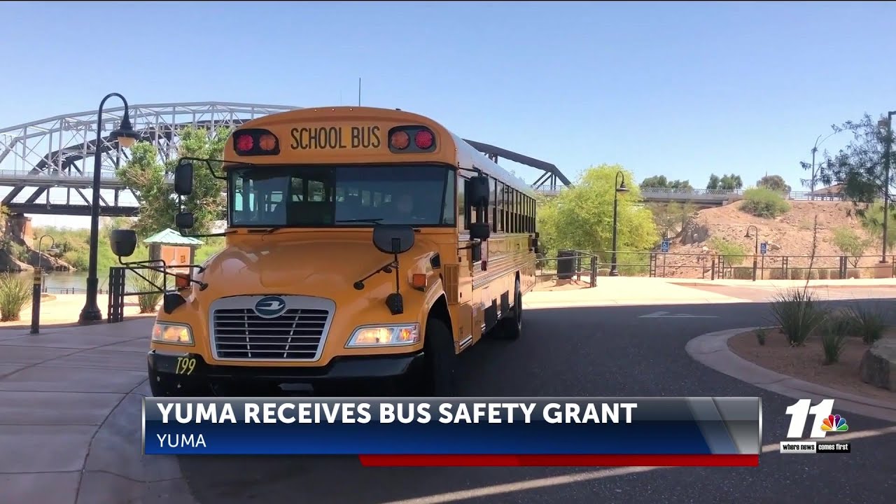 Grant awarded to improve school bus safety - YouTube