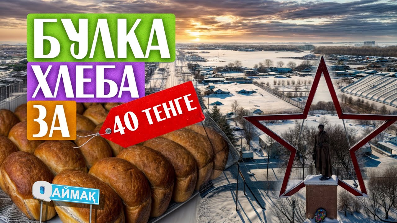 Qаймақ: село Максимовка. Хлеб по 40 тенге / бесплатное жильё / танк Т-34 и 