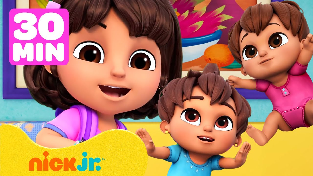 Dora | La sorella maggiore Dora fa da babysitter ai suoi gemelli per 30 minuti! 👯  | Nick Jr. Italia
