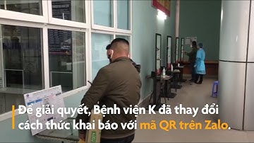 Khai báo y tế bằng mã QR trên Zalo