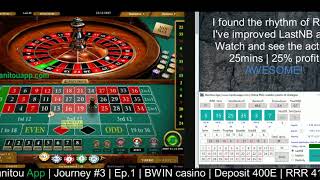 Manitou App | Journey #3 | Ep. 1 | Bwin casino | live RNG online roulette | Strategies and systems
