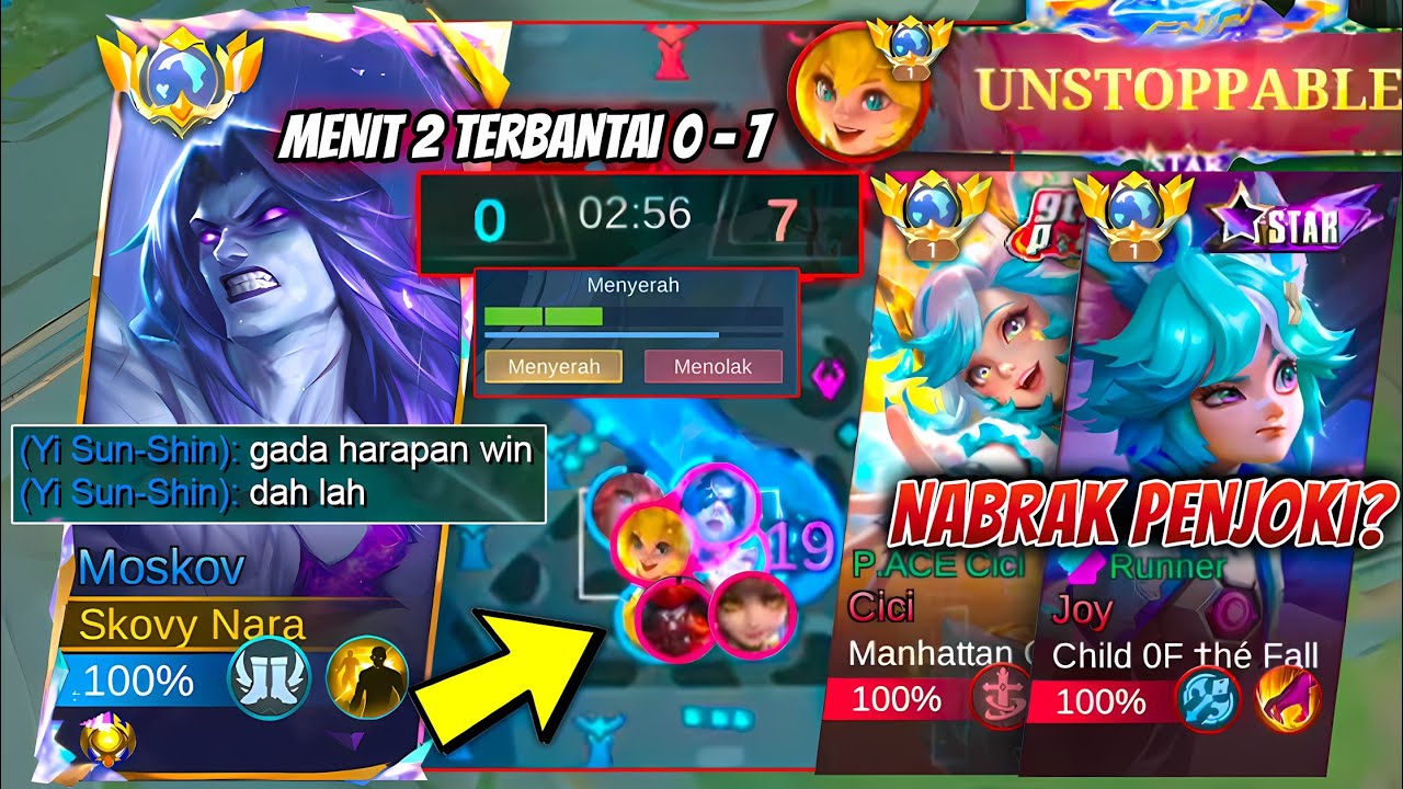 WAH GILA SIH! SATU TIM KENA BANTAI SAMA HERO INI, GLOBAL MOSKOV BERJUANG UNTUK COMEBACK! ~ MLBB
