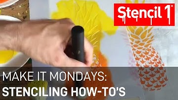 Stencil1 -  Make It Mondays -video #1 - stenciling how-to