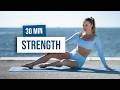 30 MIN FULL BODY STRENGTH WORKOUT No Equipment, Bodyweight Only, Get Strong At Home
