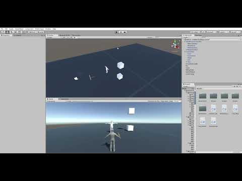 Unity Falling Cube destroys Cube