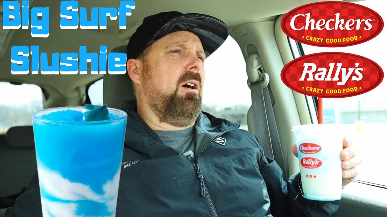 Big Surf Slushie from Checkers/Rallys - Massive Brain FREEZE! - YouTube