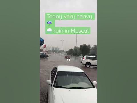 Today very heavy rain in muscat - YouTube