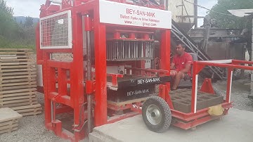 SEMI AUTOMATIC HOLLOW BLOCK MAKING MACHINE