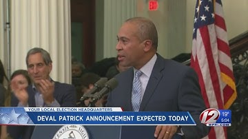 Deval Patrick expected to announce 2020 presidential bid