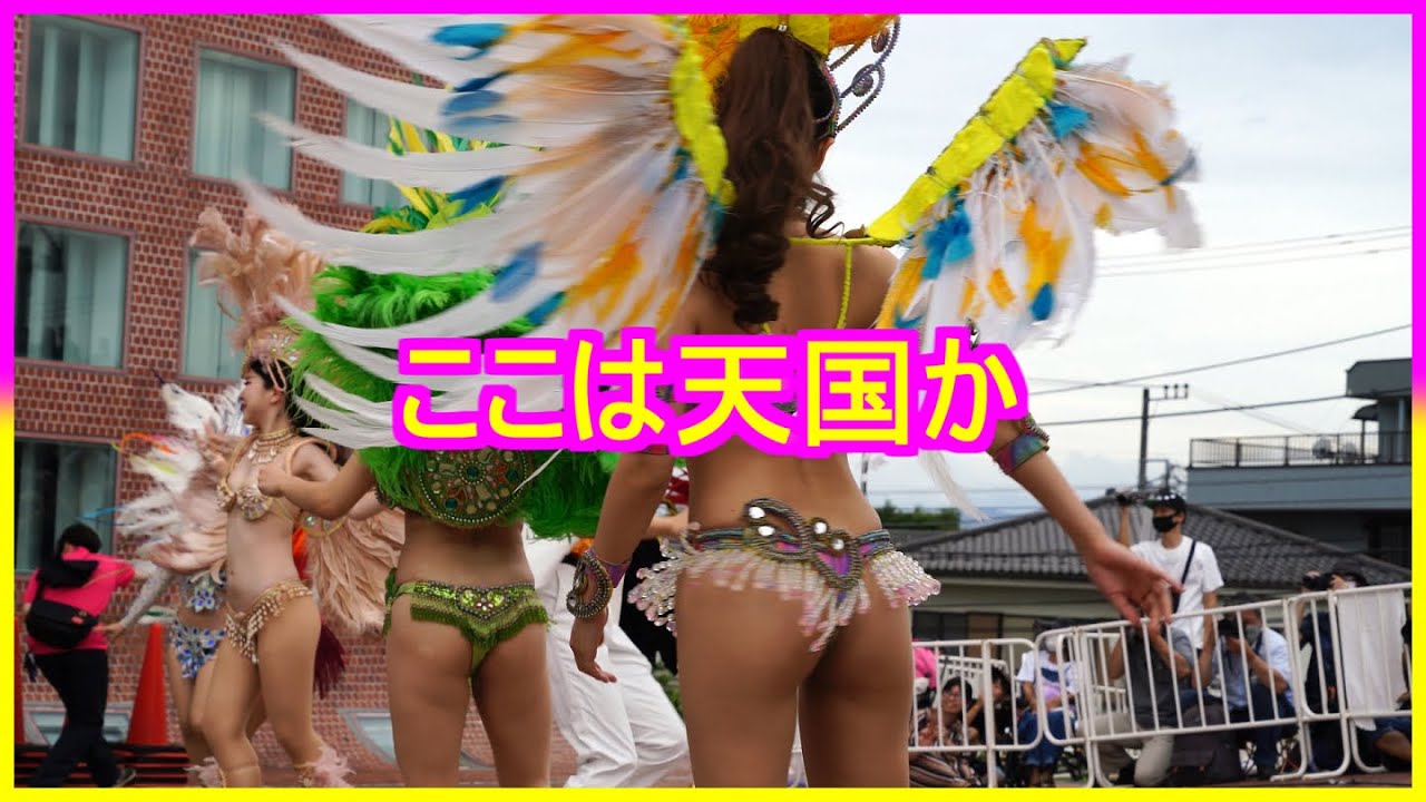 4K ここは天国か 美人女子大生集団 サンバ カーニバル 2023 Japanese Samba 七夕まつり 福生