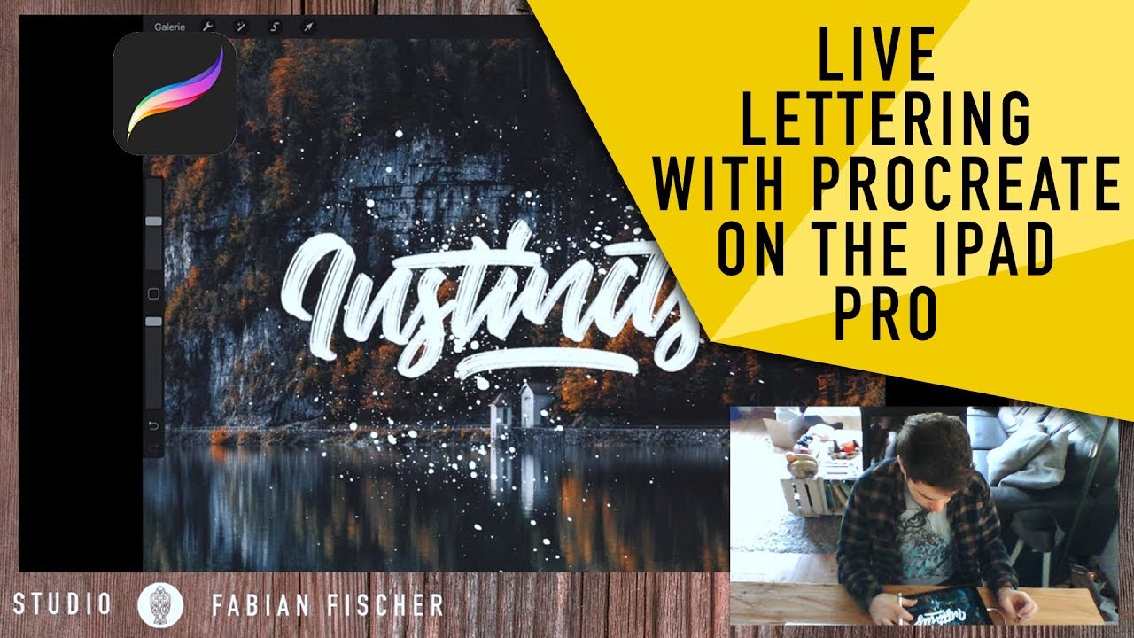 Live lettering with the iPad Pro and Procreate - YouTube