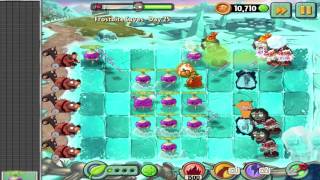 Plants Vs Zombies 2 Frostbite Caves - Day 25 Walkthrough