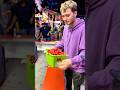 A trick to win at ring toss at the carnival.