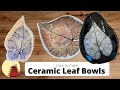 How to make a ceramic leaf bowl