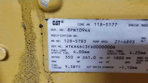 Indianadiesel.com run in on a used Caterpillar 3406b 350hp