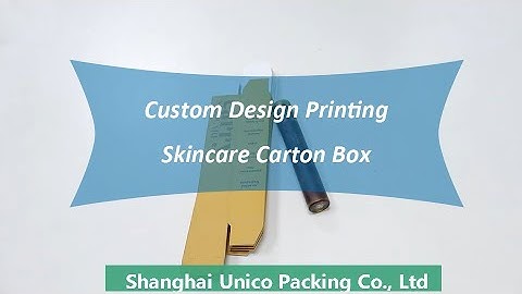 How to fold a RTE (reverse tuck end) packaging carton box for skincare