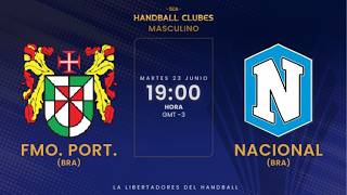 🔴 FMO PORTUGUÊS vs NACIONAL EN VIVO | Handball SCA Clubes Masculino 2026