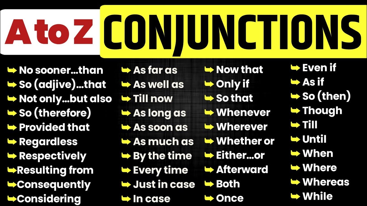 A to Z Conjunctions सिख कर प्रैक्टिस कर लो। Daily Use English । English Speaking Practice 