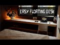 DIY Floating Desk || EASY Affordable Home Office!