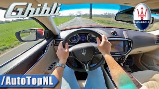 Maserati Ghibli 3.0 V6 BiTurbo POV Test Drive by AutoTopNL видео