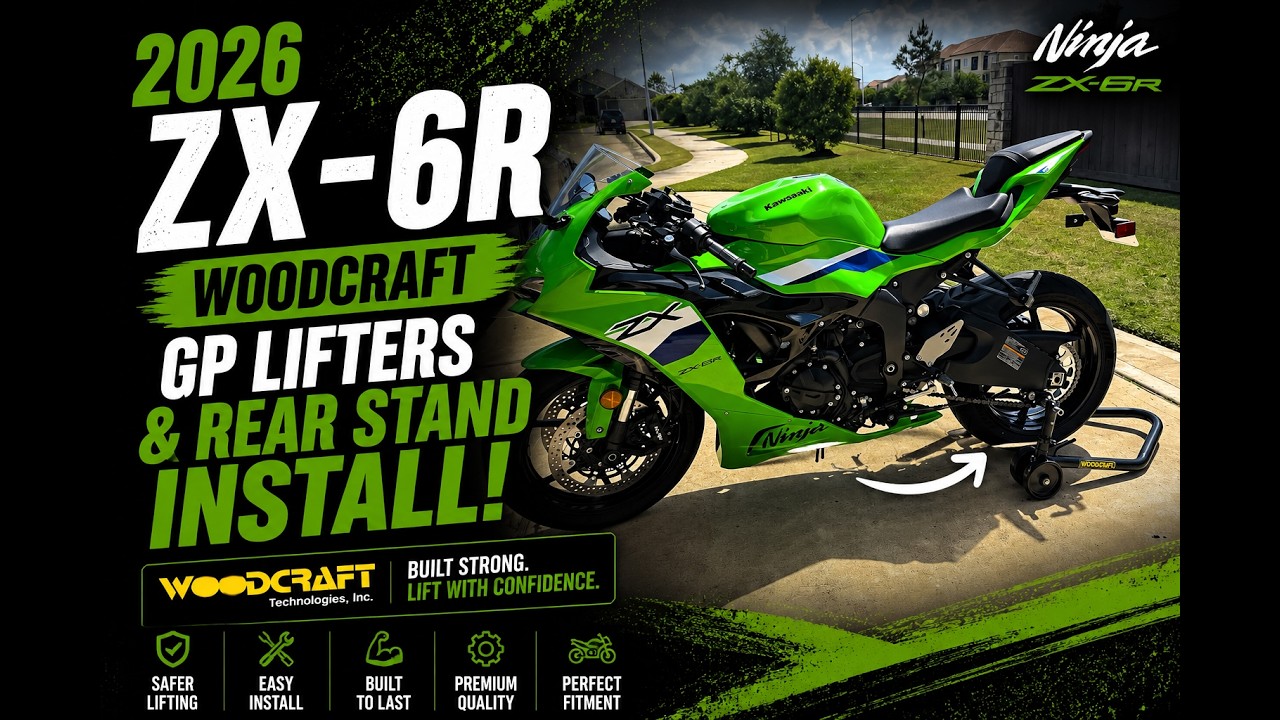 2026 ZX6R Woodcraft GP Lifters & Rear Stand Install! Track Ready
