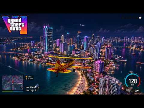 تسريب جديد لأسلوب لعب GTA 6، جيسون والطائرة ليلاً، تفاصيل وخريطة مسربة. العرض التشويقي 3 (Grand T...