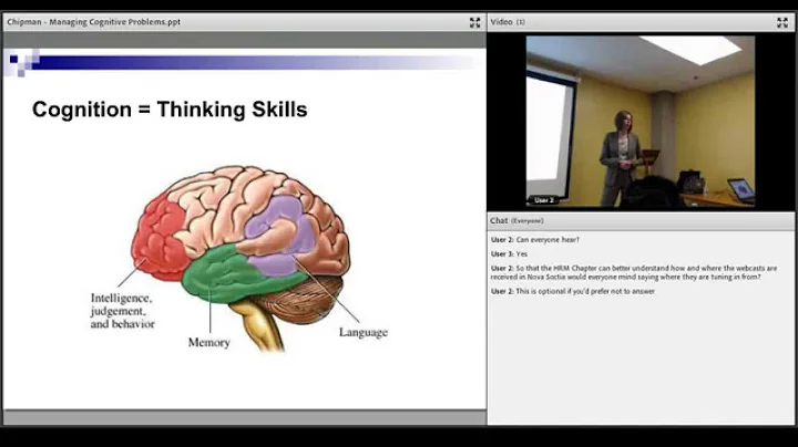 Managing Cognitive Problems with Dr  Karen Chipman