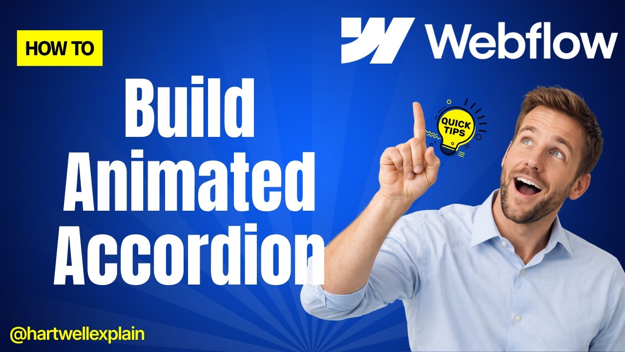 How to Build an Animated Accordion in Webflow [IX3 Tutorial] - YouTube