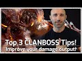 Top 3 Tips:  Increase your CLANBOSS Damage! - RAID Shadow Legends