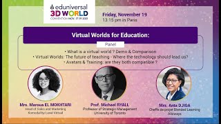 EWC 21 - Panel - Virtual Worlds for Education