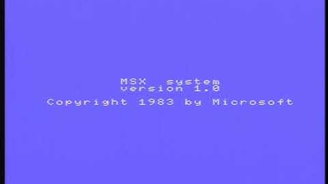 Turning on my MSX computer for the first time after 30 years.
