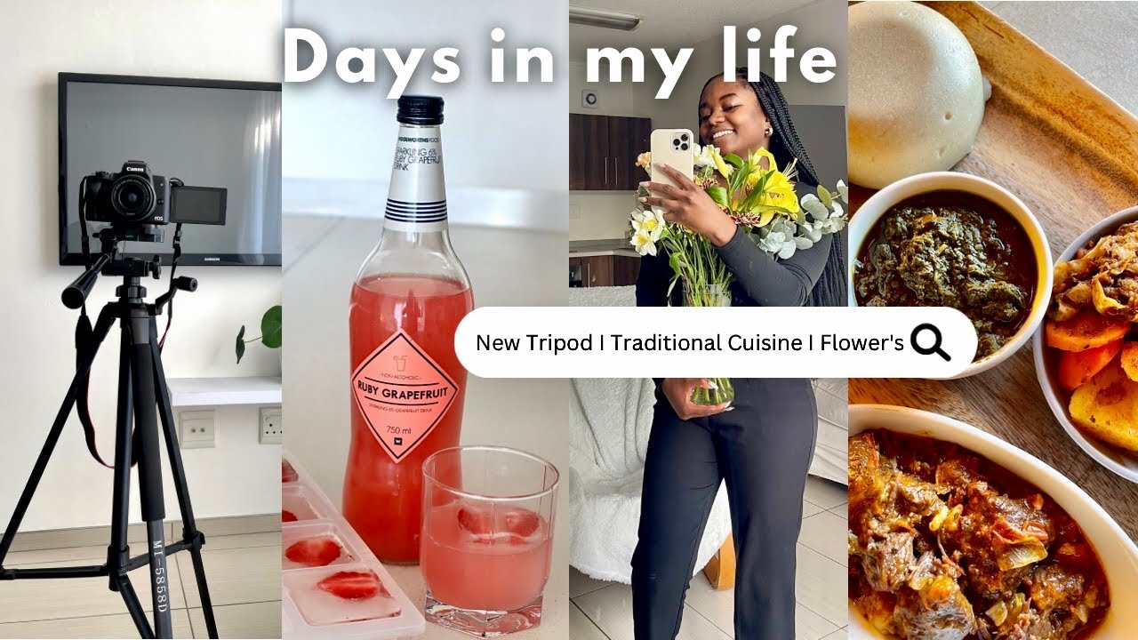 Days in my life : new filming equipment | trying out home made moc-tails  | receiving flowers