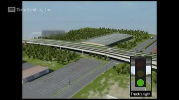 Semi-Truck and Car Collision - 3D Animation