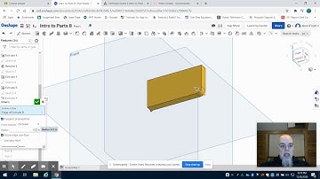 Grade 8 Intro To Parts Part 7-  PLTW using OnShape (Design and Modeling)