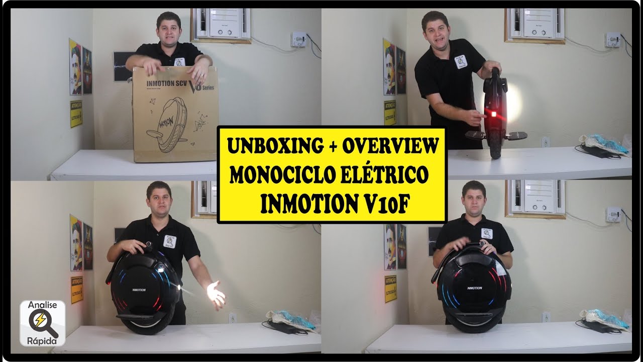 Monociclo Elétrico InMotion V10F - Unboxing e Primeiras Impressões