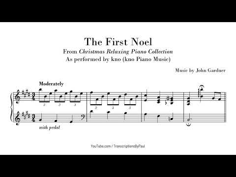 The First Noel - kno Piano Music - Sheet music transcription