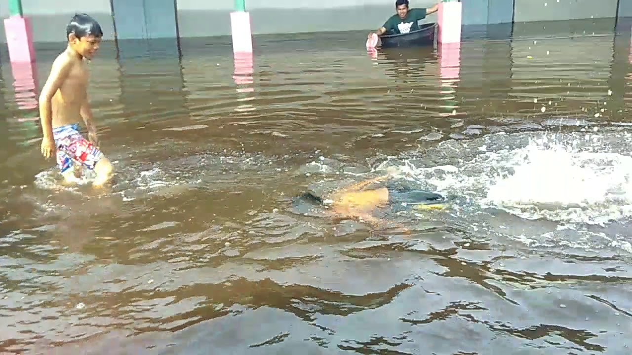 น้ำท่วมโรงเรียนชุมชนบ้านสะนิงปี ๖๔