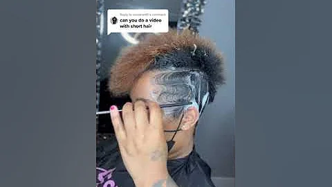 How to do pixie cut finger waves on natural hair ft.yourdestinyglam