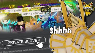 I Secretly Joined A Fans BIRTHDAY Vip Server!