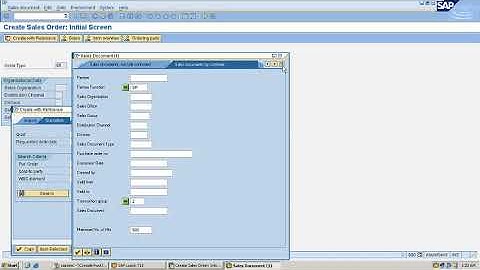 Sales Order Creation