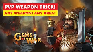Gems of War PVP Trick to use ANY WEAPON in Restricted Areas! Secret Exploit!
