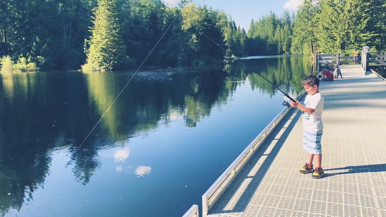 Fishing at Rice Lake, North Vancouver, BC - YouTube