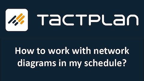 How to create dependencies in the network diagrams in Tactplan
