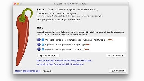 How to Add Lombok Plugin in Eclipse IDE