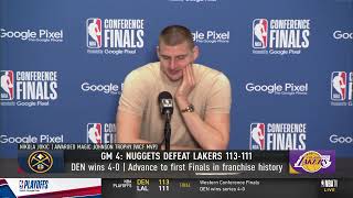 Nikola Jokic Talks Game 4 \& Series Win, FULL Postgame Interview 🎤